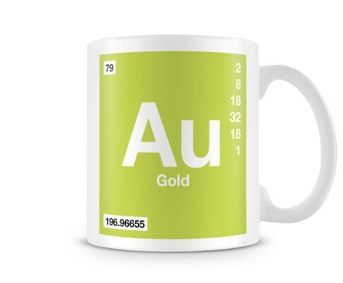 Periodic Table Of Elements 79 Au Gold Symbol Mug Periodic Table Of Elements 79 Au Gold Symbol Mug