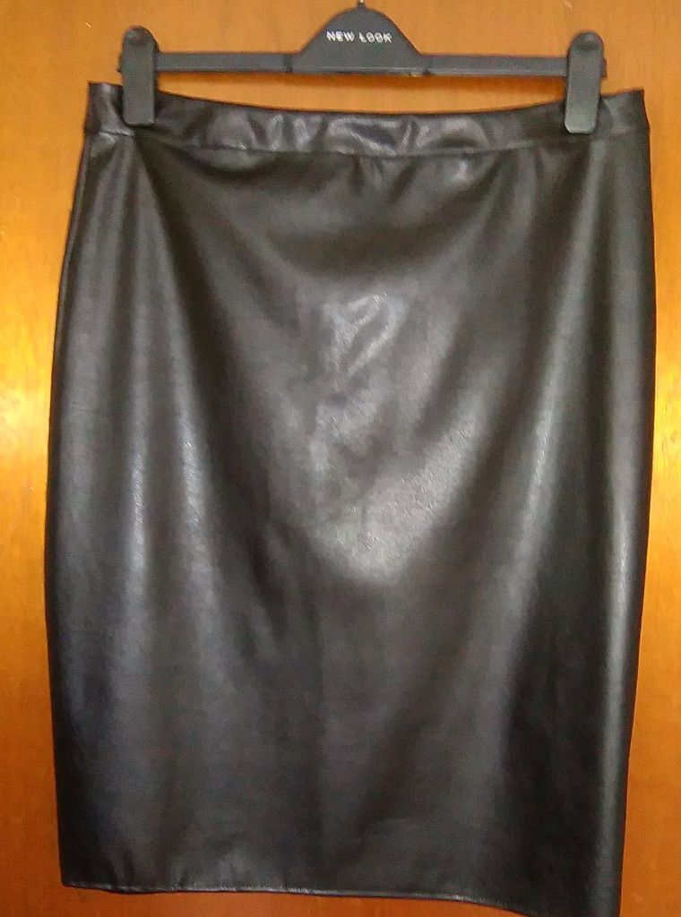 New Look Leather Look Skirt