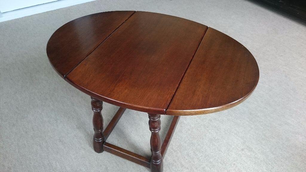  solid wood side-table, drop-down sides  United Kingdom  Gumtree