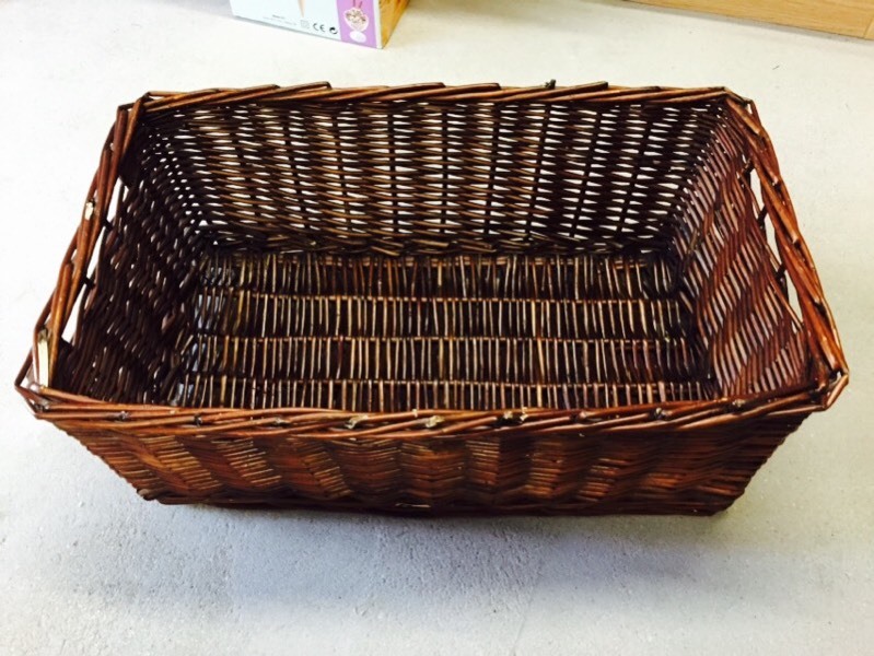 Large dark brown wicker basket United Kingdom Gumtree