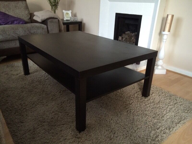Tv stand an coffee table dark wood - Coffee table in perfect condition ...