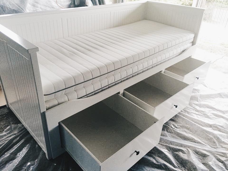 Jugendbett Mit Unterbett Ikea ~ IKEA HEMNES Day bed frame + 2x MALFORS mattresses Jugendbett Mit Unterbett Ikea ~ IKEA HEMNES Day bed frame + 2x MALFORS mattresses