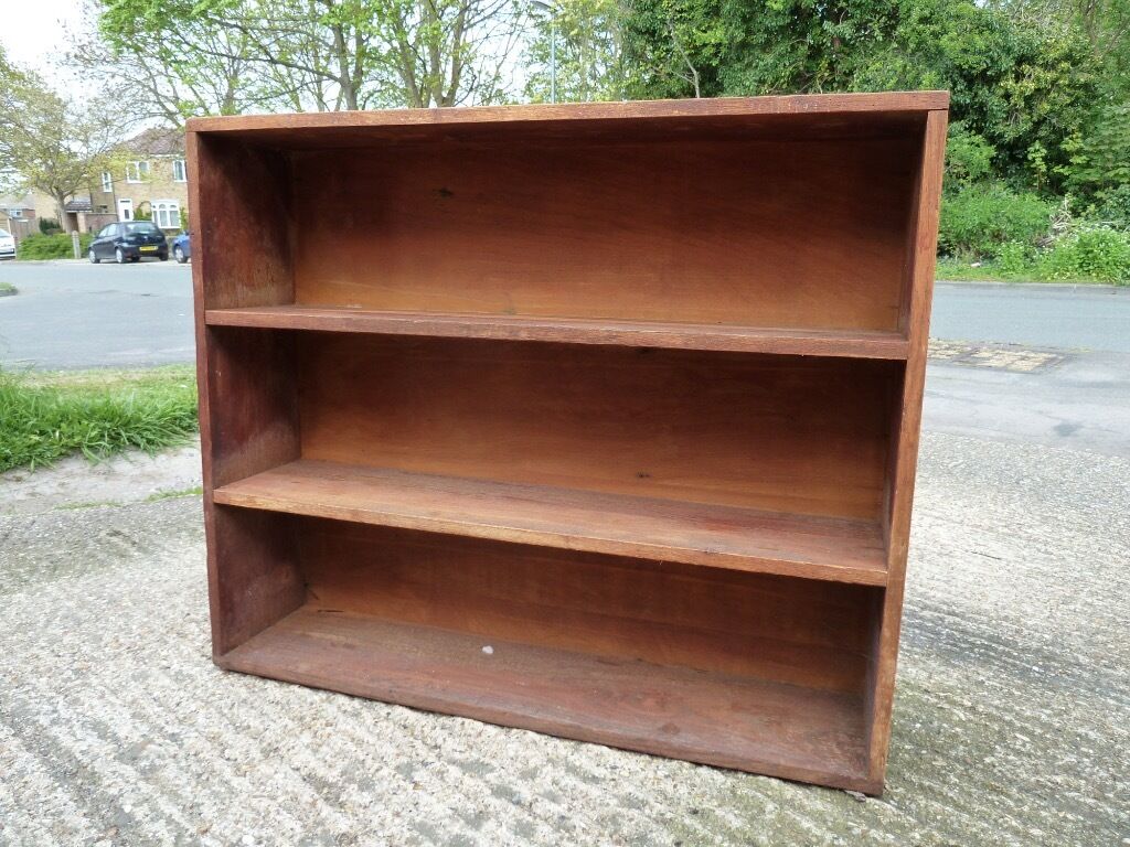 Pair of Solid Wood Bookcases For Sale