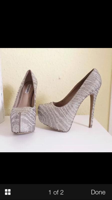 Steve Madden argyle diamond covered heels SIZE UK6