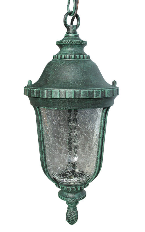 Outdoor Light Fixture Hanging Lantern Cast Aluminum Verdigris Picture 2 Of