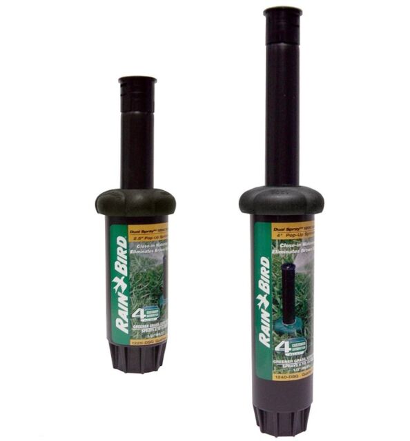 4 Rainbird Sprinkler Heads Quarter Circle 1240 Dsq 1240dsq Dual Rain Bird 1200 Dual Spray 4 Or 2 5 Rainbird Sprinkler