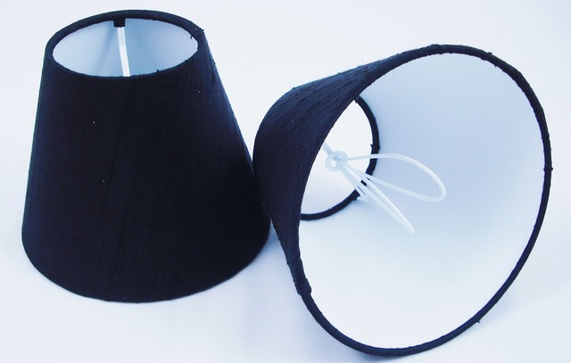 Candle Lampshades Handmade In Uk Black Silk 2 Candle Lampshades Handmade In Uk Black Silk