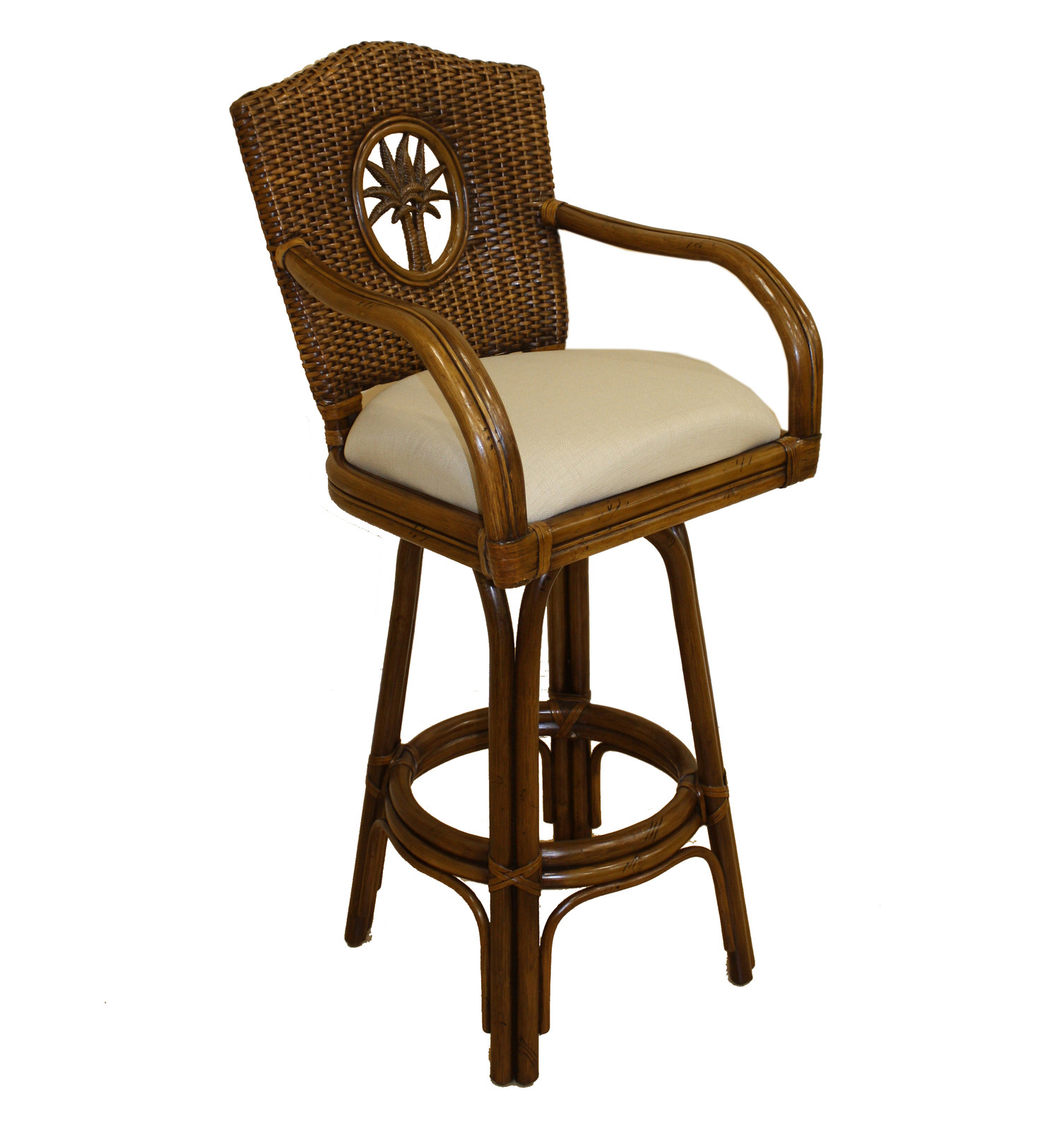 Tiki Swivel Bar Stools Hospitality Rattan Lucaya Commercial Quality Picture 1 Of
