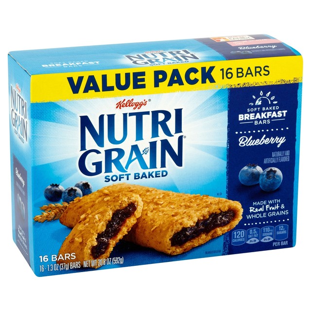Kelloggs Nutri Grain Blueberry Soft Baked Breakfast Bars Value Pack Kelloggs Nutri Grain Blueberry Soft Baked Breakfast Bars Value Pack