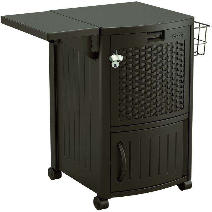 Beverage Cooler Suncast 77 Qt Quart Plastic Patio Pool 4 Casters Picture 1 Of 2