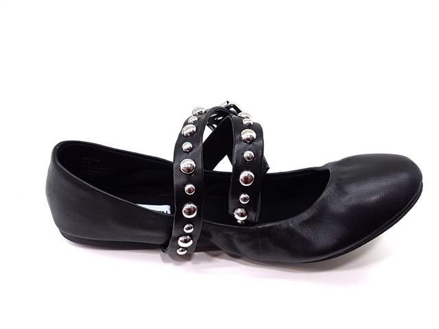Steve Madden Mollie Black Leather Scarpe Nera Da Donna Con Cinturino Steve Madden Mollie Black Leather Scarpe Nera Da Donna Con Cinturino