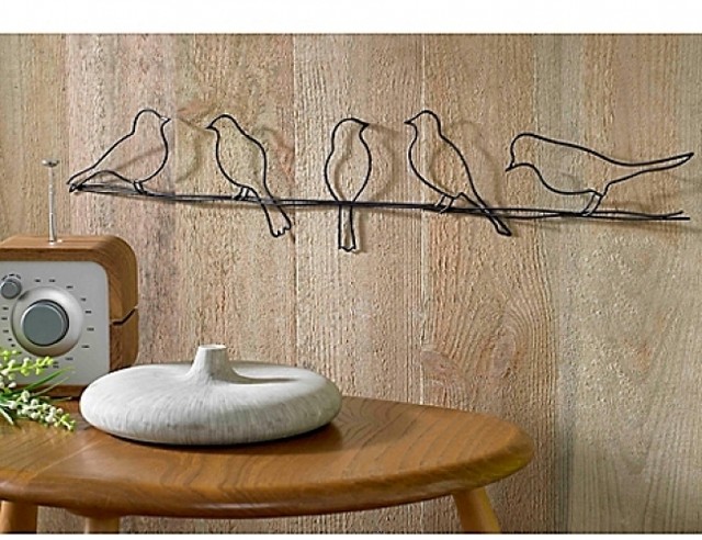 Graham Brown 41 221 Bird On A Wire Metal Wall Art Metal Wall Art Sculpture Bird On A Wire 5 Birds Contemporary Modern Any Room