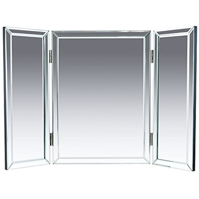 Houseables Trifold Vanity Mirror 3 Way 31 X 1 21 Single Tri Fold Houseables Trifold Vanity Mirror 3 Way 31 X 21 Single Fold