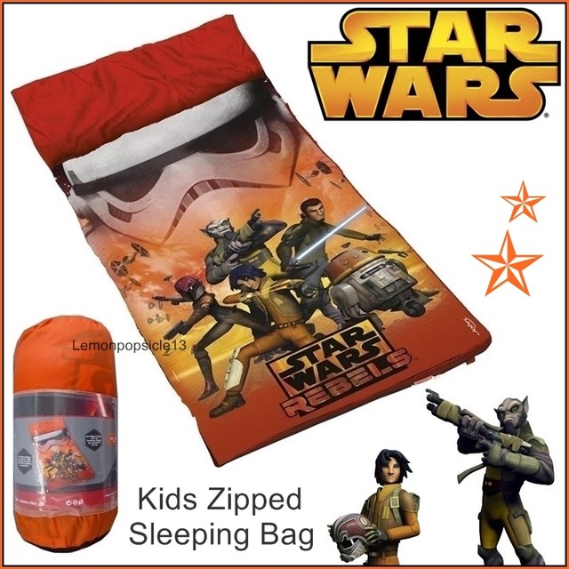 Disney Star Wars Sleeping Bag Camping Sleepover 140x60cms Age 3 Year Star Wars Sleeping Bag Kids Rebel Camping Sleepover With Zip Childrens