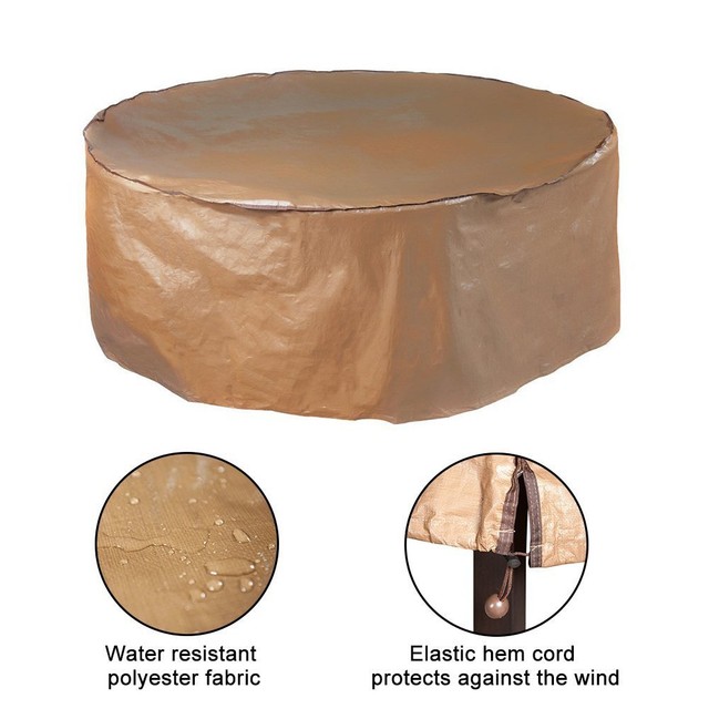84 Round Patio Table Garden Outdoor Furniture Cover Waterproof 84 Round Patio Table Garden Outdoor Furniture Cover Waterproof Chair Set Winter