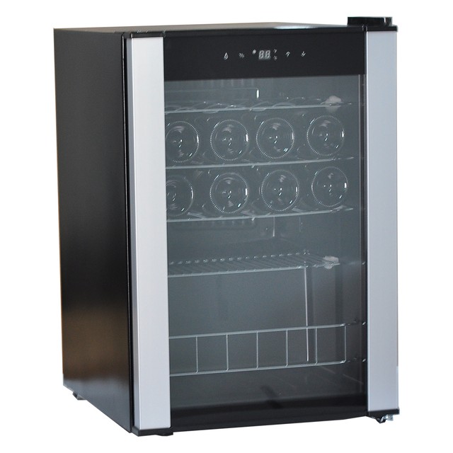 Compact 19 Bottles Wine Cooler Led Temperature Control Home Bar Smad 19 Bottles Wine Cabinet Beverage Cooler Home Kitchen Bar Accessories