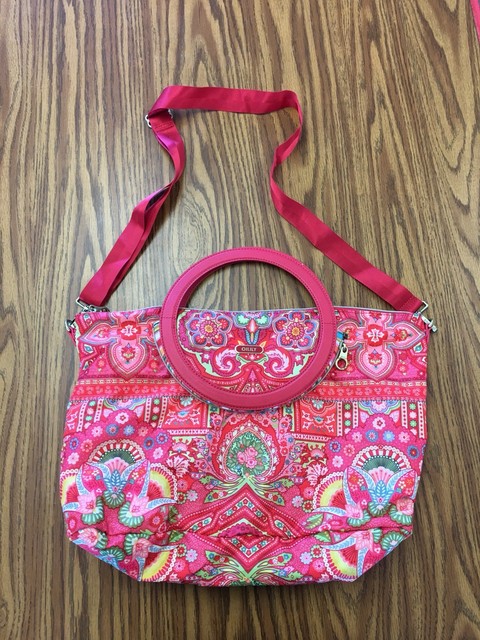 Oilily Folding City Carry All Raspberry Expandable Tote Bag Ebay Oilily Folding City Carry All Raspberry Pink Red Expandable Tote Bag