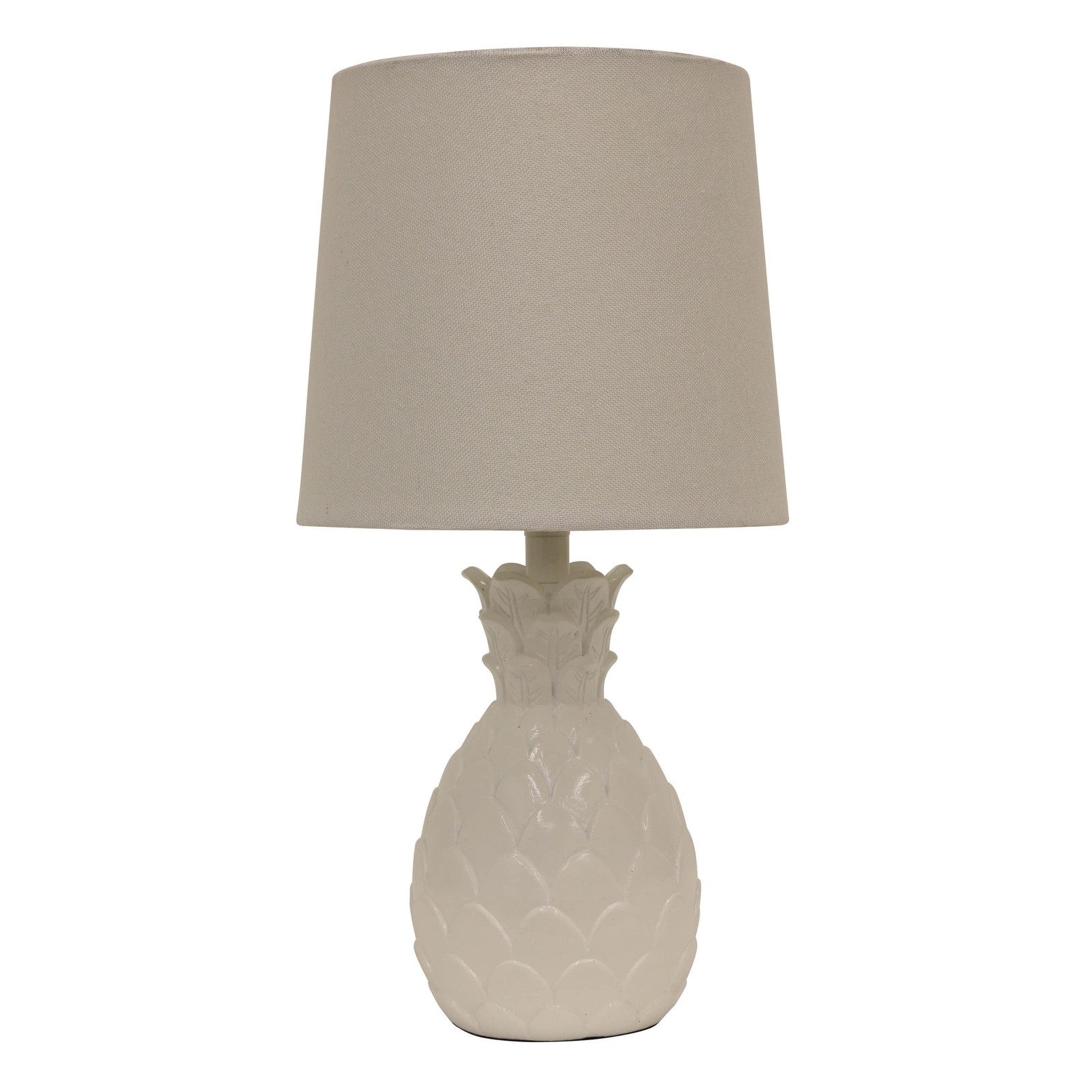 Decor Therapy Tl13947 Pineapple Table Lamp High Gloss White