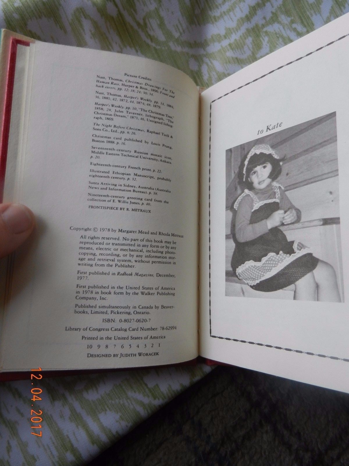 An Interview With Santa Claus By Rhoda Metraux And Margaret Mead 1978 Hardcover