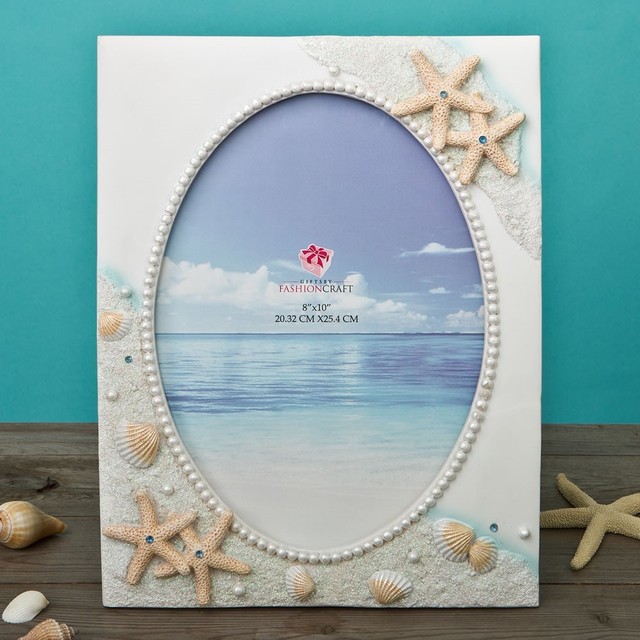 Decor Accent Fashioncraft Glorious Hand Painted Beach 8 X 10 Inch 5 Glorious Hand Painted Beach 8 X 10 Frames And Wedding Table Frame Gifts