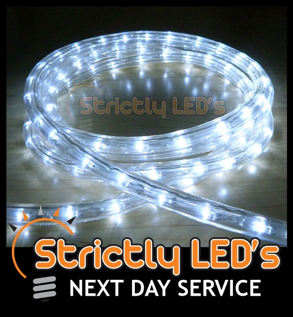 Cool White Led Rope Lights Garden Decking Outdoor Mood Cool White Led Rope Lights Garden Decking Outdoor Mood Lighting Uk