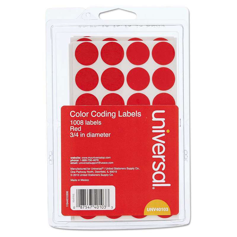 Universal Office Products 40103 Color Coding Label Ebay Picture 1 Of