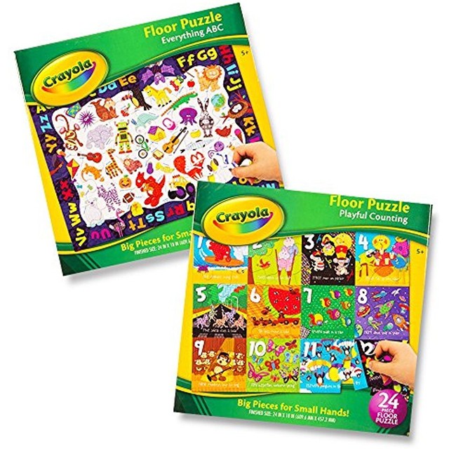 Floor Puzzles Crayola ABC Numbers Giant Set for Kids Toddlers ... Floor Puzzles Crayola ABC Numbers Giant Set for Kids Toddlers ...