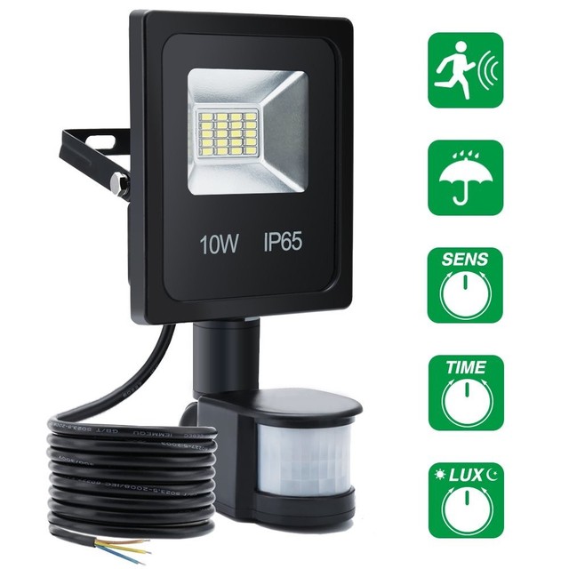 Solmore 10w Security Lights Motion Sensor Pir Floodlights Outdoor Led Floodlights With Motion Sensor Outdoor Security Lights 10w Pir