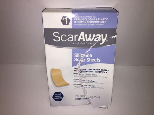 scaraway professional grade silicone scar treatment sheets 12 count scaraway professional grade silicone scar treatment sheets