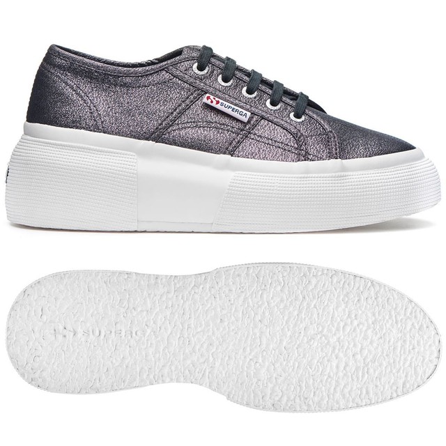 SUPERGA 2287 Scarpe DONNA zeppa 5cm/punta 3cm ARROTONDATA Prv/Est Grigio 909vpfo SUPERGA 2287 Scarpe DONNA zeppa 5cm/punta 3cm ARROTONDATA Prv/Est Grigio 909vpfo