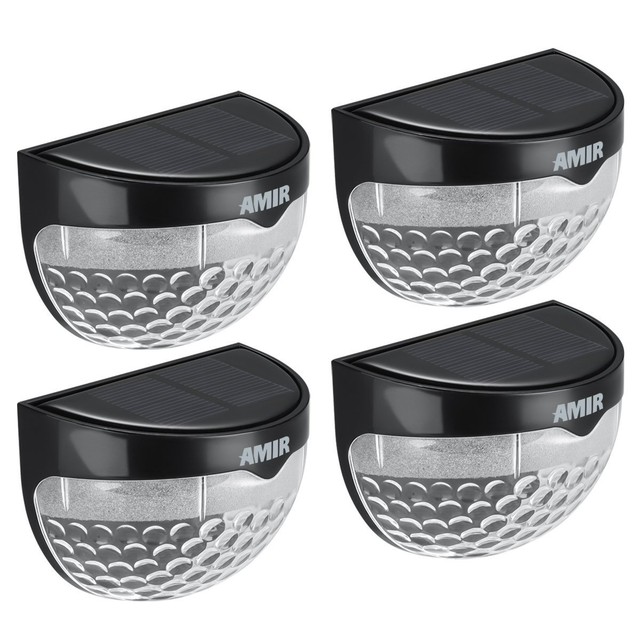Amir Solar Powered Semi Circle Light Outdoor Fence Lights Wireless Amir Solar Powered Semi Circle Light Outdoor Fence Lights Wireless Deck Garden