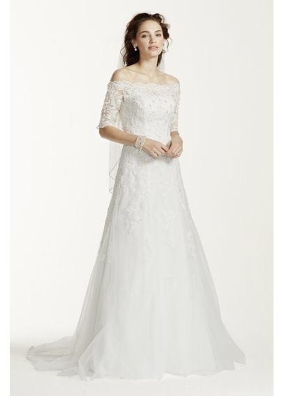 3/4 sleeve wedding dress