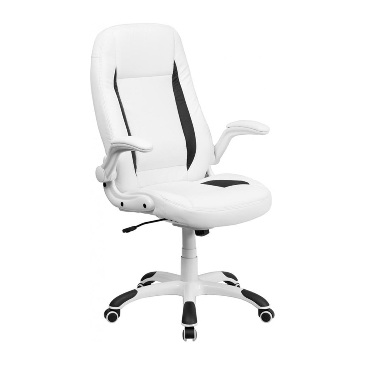 Flash Furniture High Back Leather Executive Office Chair With Flip Picture 1 Of