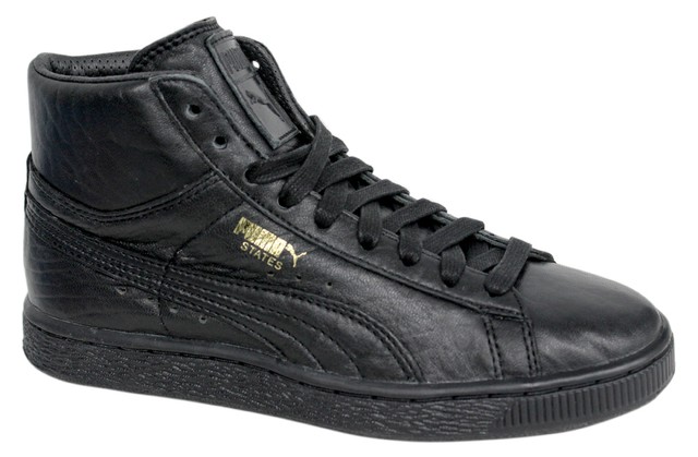 PUMA Stati MID nero pelle stringati Sneaker Uomo Scarpe 358809 01 U86 PUMA Stati MID nero pelle stringati Sneaker Uomo Scarpe 358809 01 U86