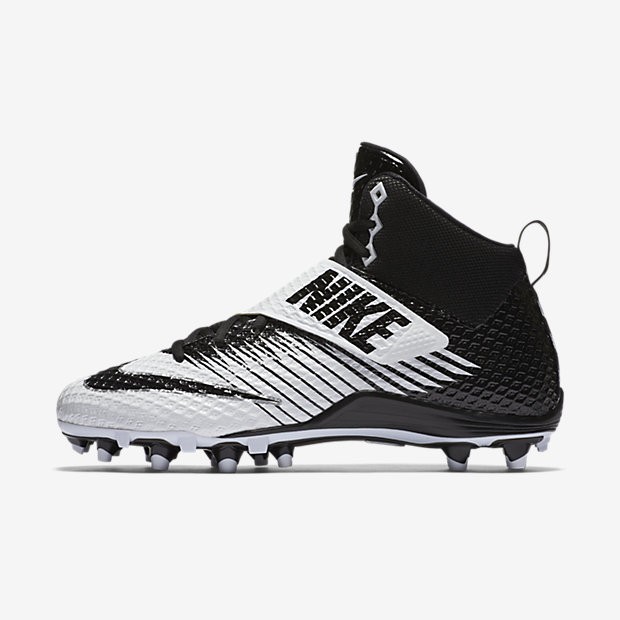 Nike Lunarbeast Strike 3/4 Men's Football Cleats Sz 10 Black White 833421-100 Nike Lunarbeast Strike 3/4 Men's Football Cleats Sz 10 Black White 833421-100