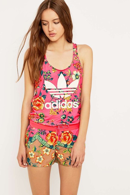 adidas floral jumpsuit