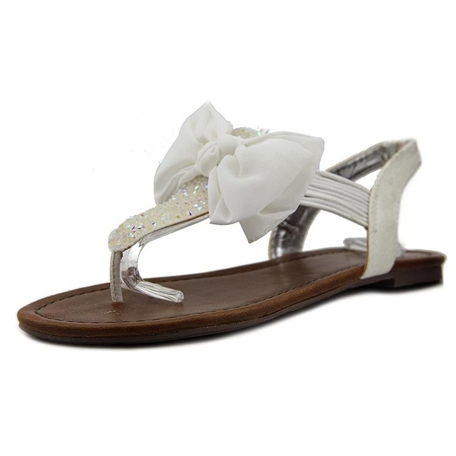 Matterial Girl Swan Womens Sandals Flip Flops White Size 50 Matterial Girl Swan Womens Sandals Flip Flops White Size 50