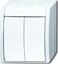 Busch Jaeger IP44 ocean Feuchtraum Aufputz Serienschalter 2601/5W-54