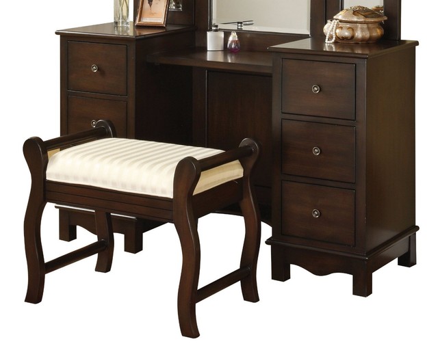 Acme 06552 2 Piece Annapolis Vanity Set Espresso Finish Acme 06552 2 Piece Annapolis Vanity Set Espresso Finish New