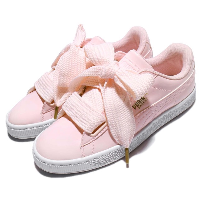 puma basket heart patent rosa puma basket heart patent rosa