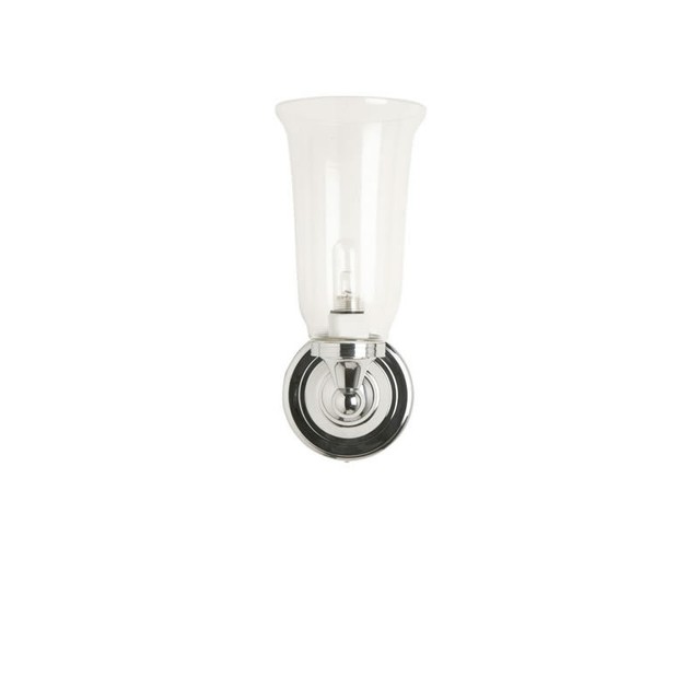 Burlington Traditional Bathroom Wall Light Clear Vase And Ornate Burlington Traditional Bathroom Wall Light Clear Vase And Ornate Base El Bl24