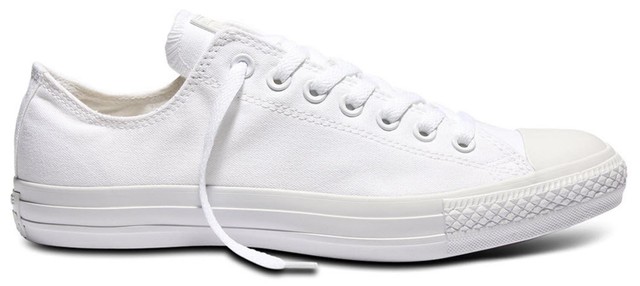 Converse Chucks Taylor All Star Ox Low Scarpe Sneaker 1U647 Bianco Mono Converse Chucks Taylor All Star Ox Low Scarpe Sneaker 1U647 Bianco Mono
