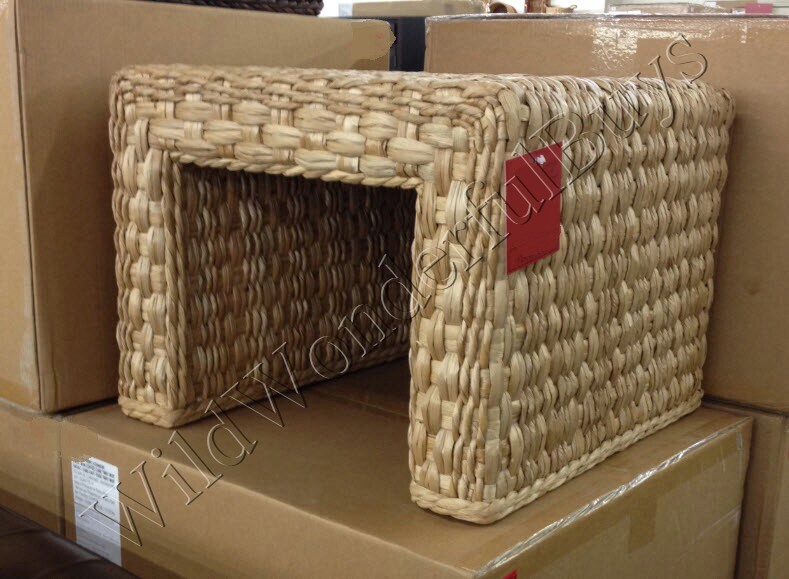 Pottery Barn Woven Coffee Table Savannah Honey Weave Outdoor Cube Picture 1 Of 5