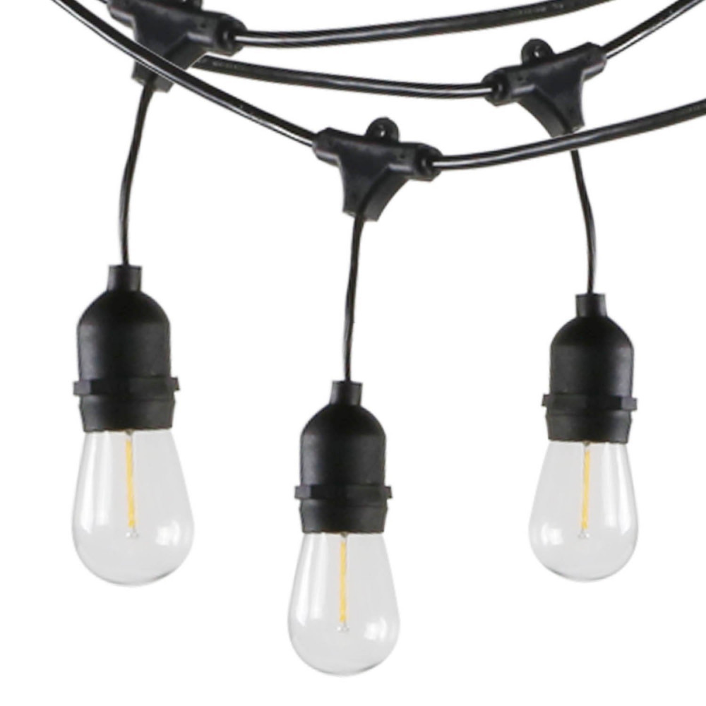 48ft Led String Lights Outdoor Commercial Grade Weatherproof With Picture 1 Of 8