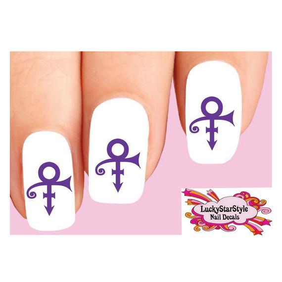 Waterslide Nail Decals Set Of 20 Artist Formerly Known As Prince Waterslide Nail Decals Set Of 20 Artist Formerly Known As Prince Symbol Purple