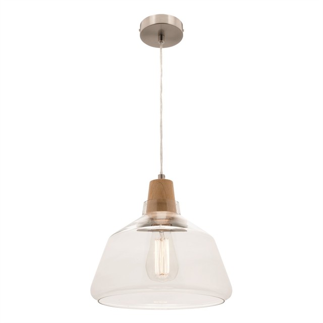 Pendant Light Clear W Natural Lamp Holder In 28cm Laya Mercator Mercator Large Laya Light Pendant Timber Lamp Holder Cover Suits E27 25w Globe