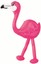HAWAIIAN LUAU TROPICAL PARTY INFLATABLE FLAMINGO 55CM SUMMER BEACH SWIMMING POOL