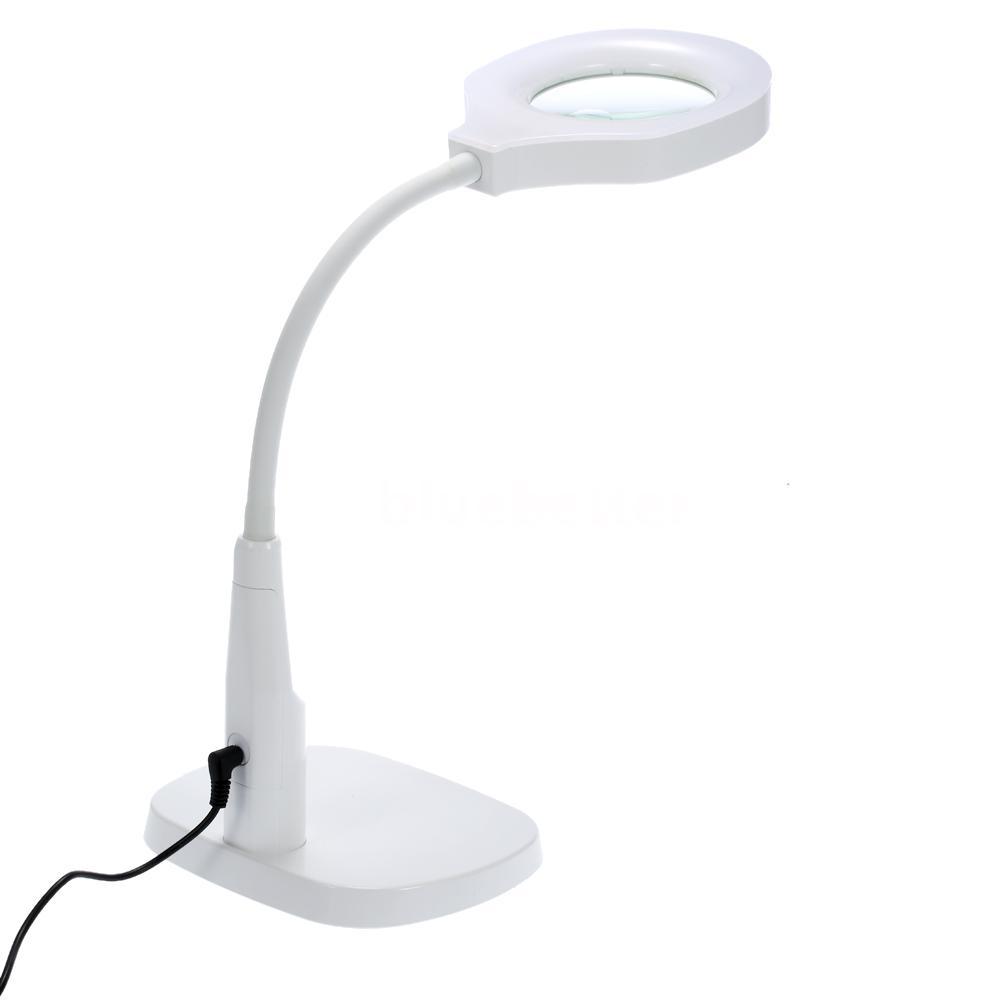 Lighted Magnifier Desk Table Lamp Magnifying Glass With Clamp Led Picture 1 Of 8