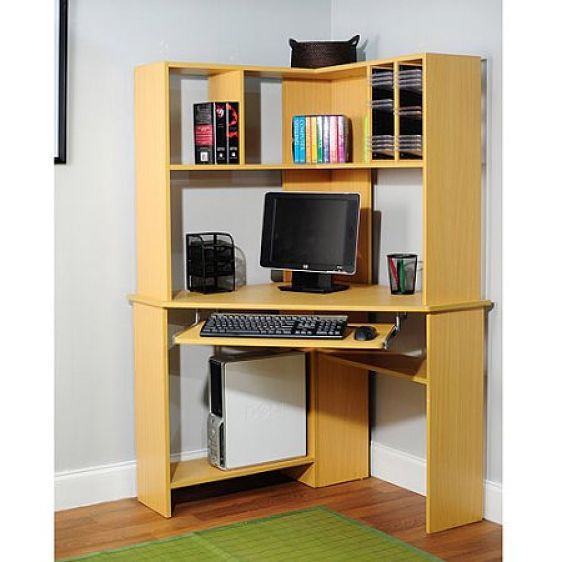 Corner Work Desk With Hutch Office Home Computer Workstation Picture 1 Of 6