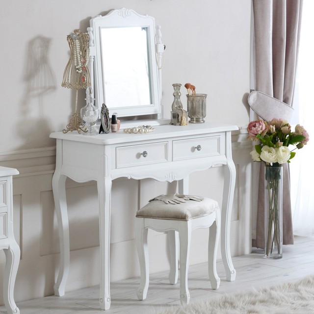 White Dressing Table Mirror Stool Shabby Ornate Chic French Bedroom White Dressing Table Mirror Stool Shabby Ornate Chic French Bedroom Furniture